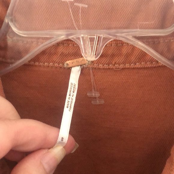 ⭕️ PRICE FIRM Free People Eisenhower Terracotta Jacket Size Small - Picture 5 of 7